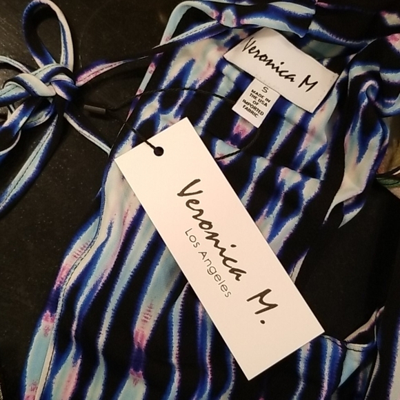 💕VERONICA M💕 Barbados Stripe Deep V Maxi Dress - Picture 13 of 14